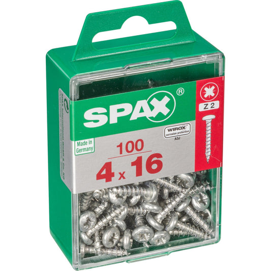 GALVANIZED POZI SCREWS 4X16 M 100 PCS