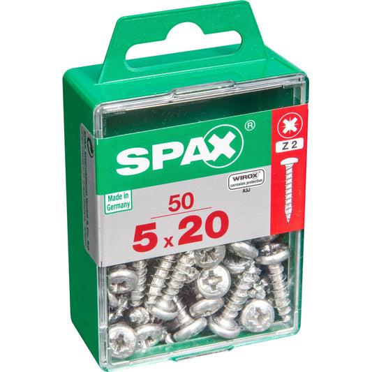 SPAX TC POZI GALVANIZED 5X20 M 50 PCS