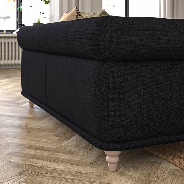 VISKAFORS 2-seat sofa, Lejde anthracite/birch