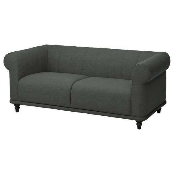 VISKAFORS 2-seater sofa, Lejde grey / green / brown ,