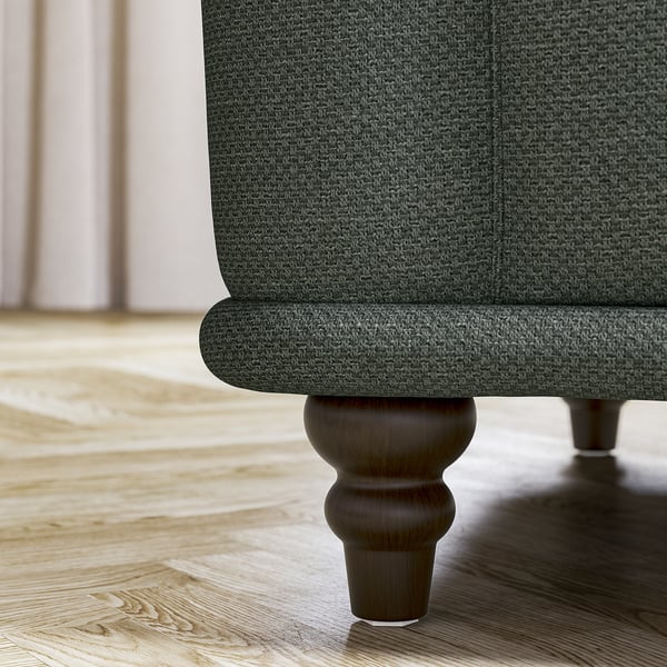 VISKAFORS 2-seater sofa, Lejde grey / green / brown ,