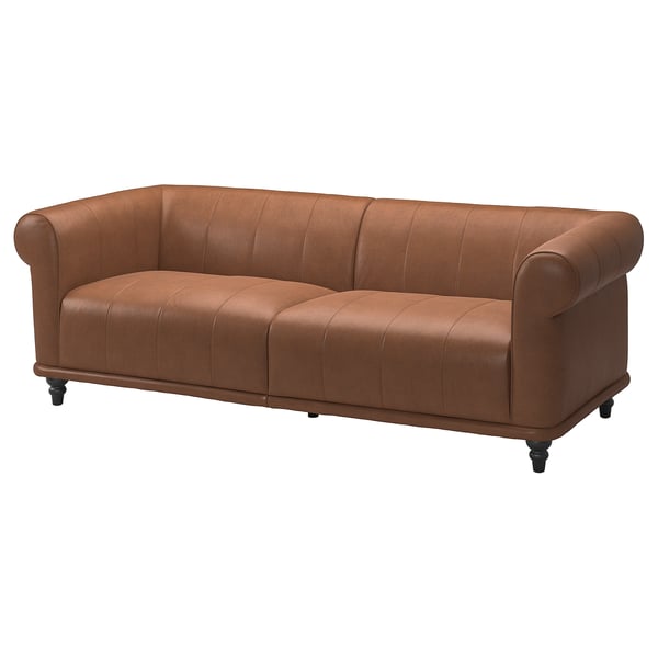 VISKAFORS 3-seat sofa, Högalid brown / brown ,