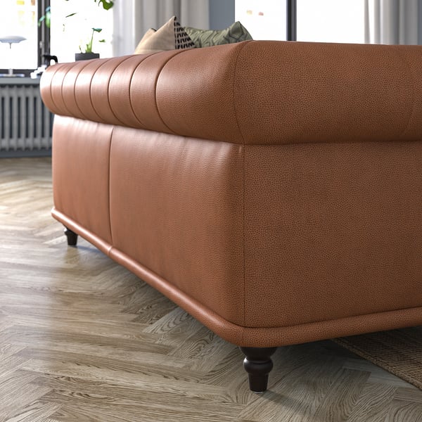 VISKAFORS 3-seat sofa, Högalid brown / brown ,
