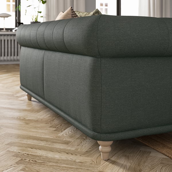 VISKAFORS 3-seat sofa, Lejde/grey/green birch
