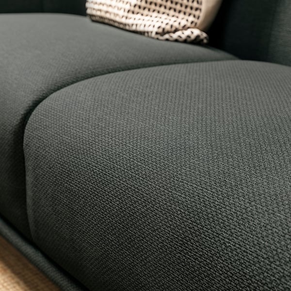 VISKAFORS 3-seat sofa, Lejde grey/green/brown, 224x74x90 cm