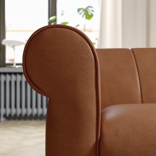 VISKAFORS - 1.5 seater armchair, Högalid brown/brown