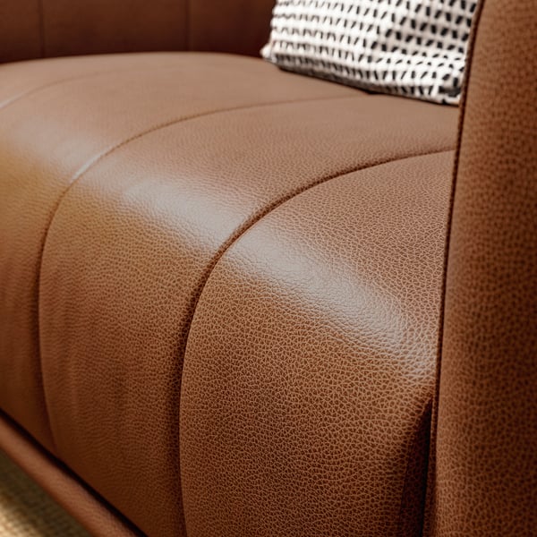 VISKAFORS - 1.5 seater armchair, Högalid brown/brown