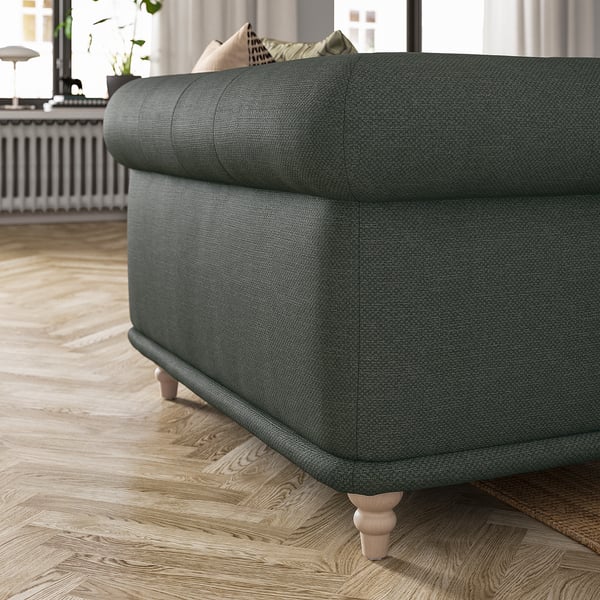 VISKAFORS 1,5-seat armchair, Lejde/grey/green birch