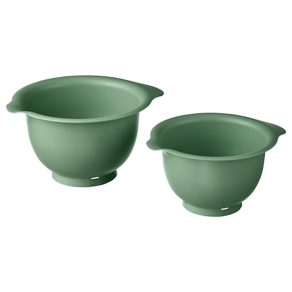 VISPAD - Mixing bowl, set of 2, dark green