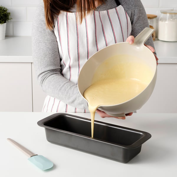 VISPNING mixing bowl, beige, 3.0 l