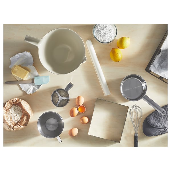 VISPNING mixing bowl, beige, 3.0 l