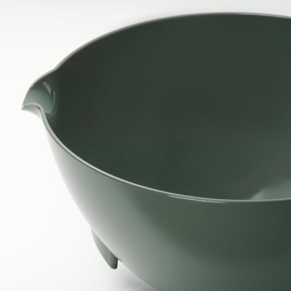 VISPNING - Mixing bowl, grey-green, 3.0 l