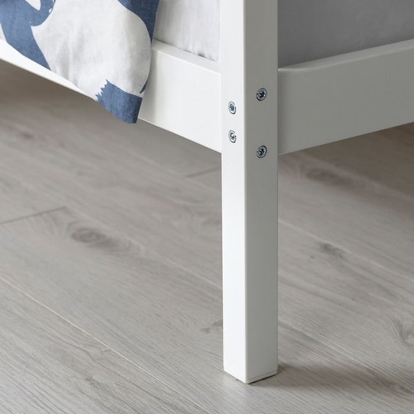 VITARNA - Canopy bed frame, white Luröy/Skådis,140x200 cm