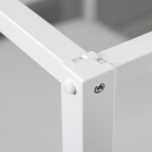 Ikea VITARNA - Canopy bed frame, white Luröy/Skådis,140x200 cm