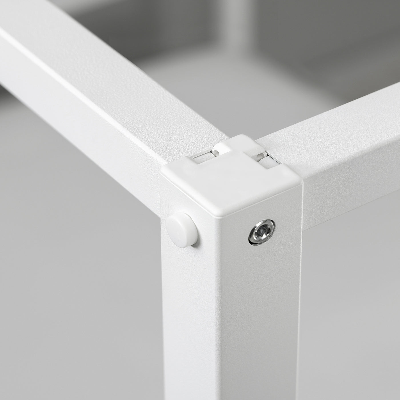 VITARNA four-poster bed frame, white/Skådis black, 140x200 cm