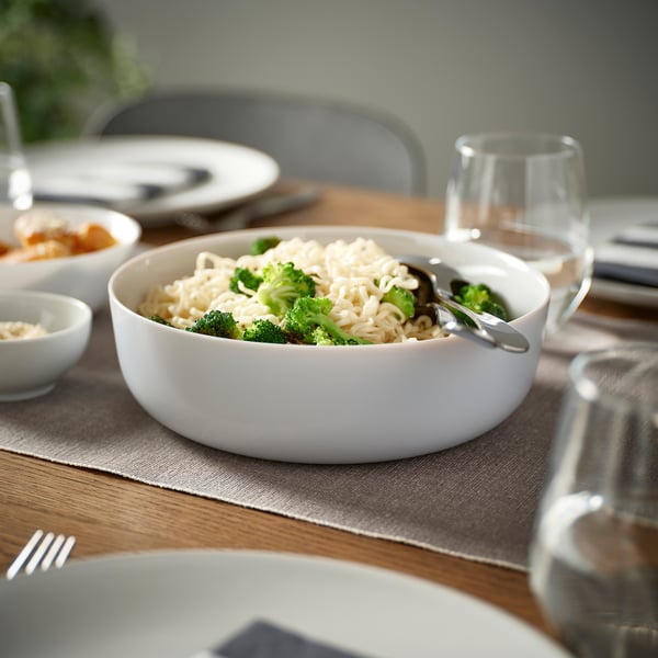 VITBLECKA serving bowl, light grey, 22 cm