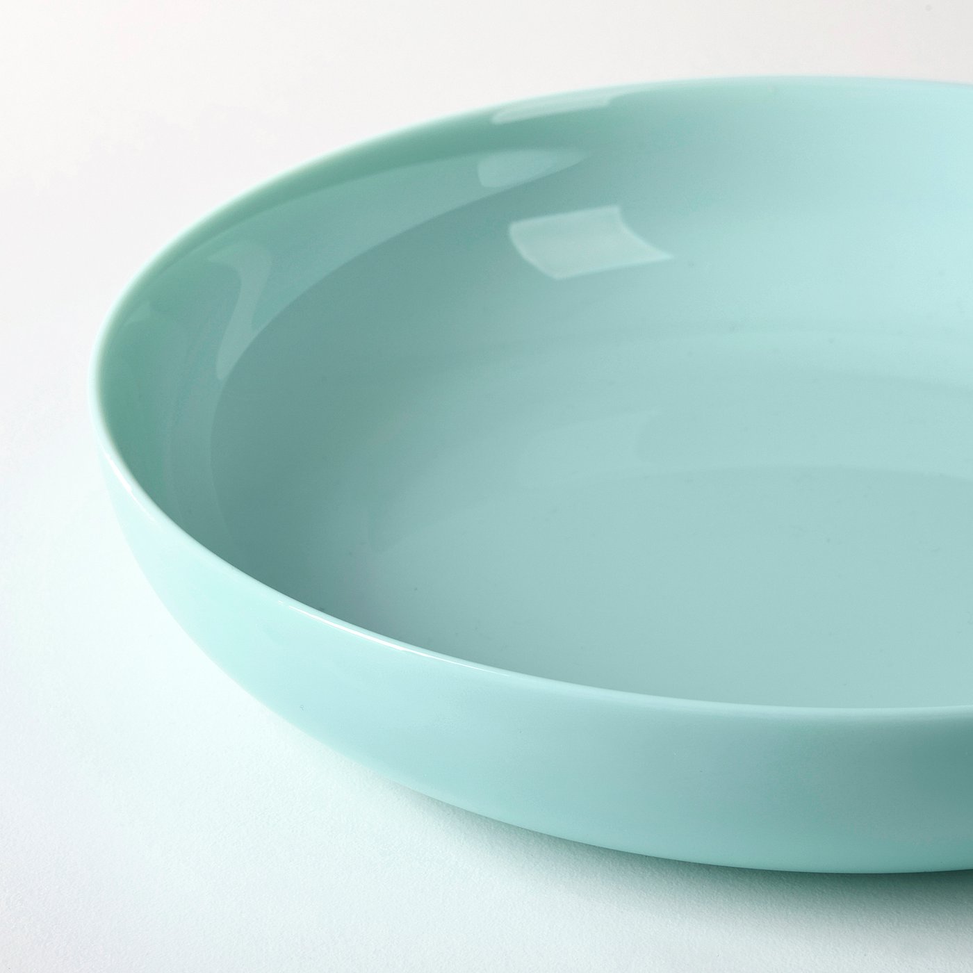 VITBLECKA plate, turquoise, 21 cm