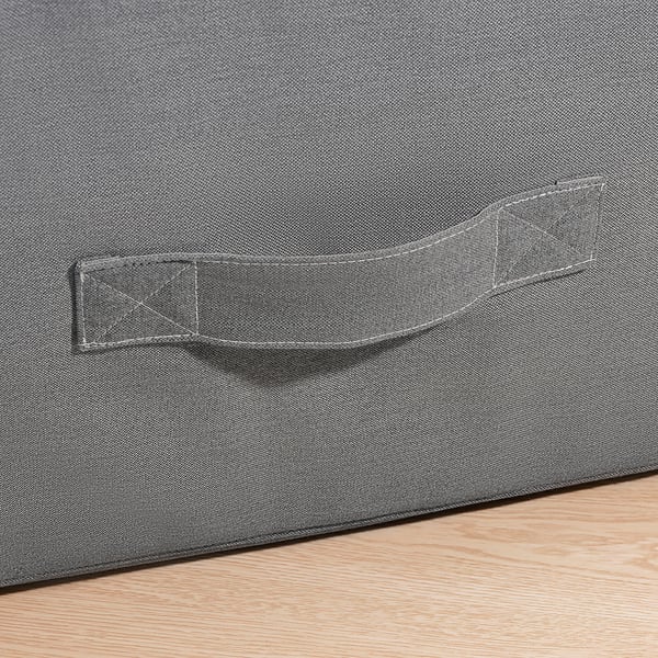 VITHÄLL mattress/pouffe, extra firm/Vissle grey, 80x200 cm