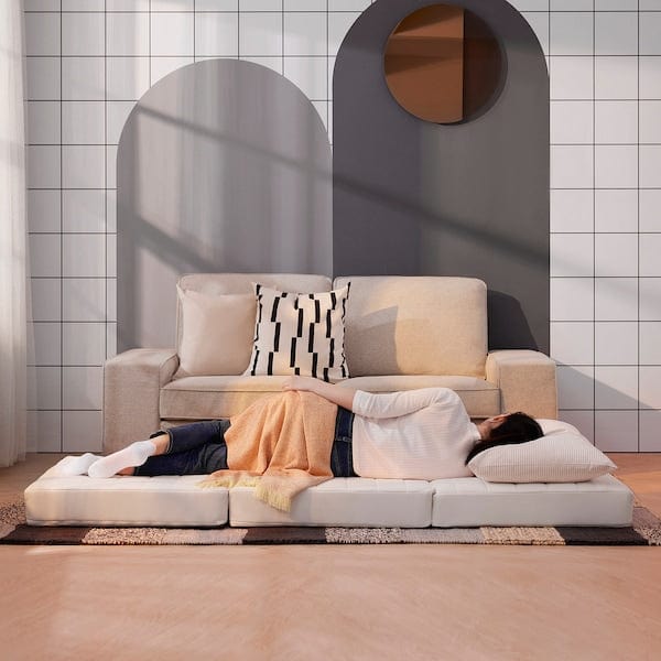 Ikea VITHÄLL - Mattress/pouf, extra firm/Vissle grey,80x200 cm