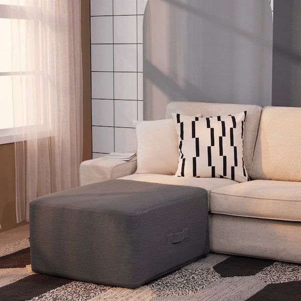 VITHÄLL - Mattress/pouf, extra firm/Vissle grey,80x200 cm