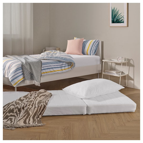 VITHÄLL - Mattress/pouf, extra firm/Vissle grey,80x200 cm