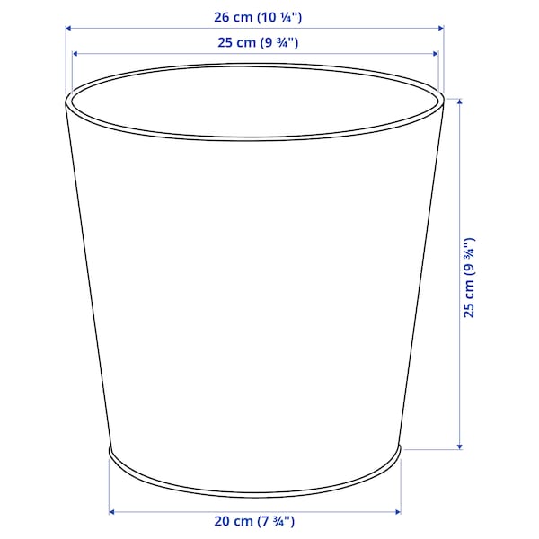 Ikea VITLÖK - Planter holder, indoor/outdoor/turquoise,24 cm