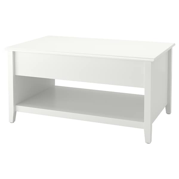VITTERYD - Adjustable coffee table, white, 97 cm