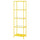 VITTSJÖ - VITTSJÖ Shelving unit, yellow/glass, 51x175 cm