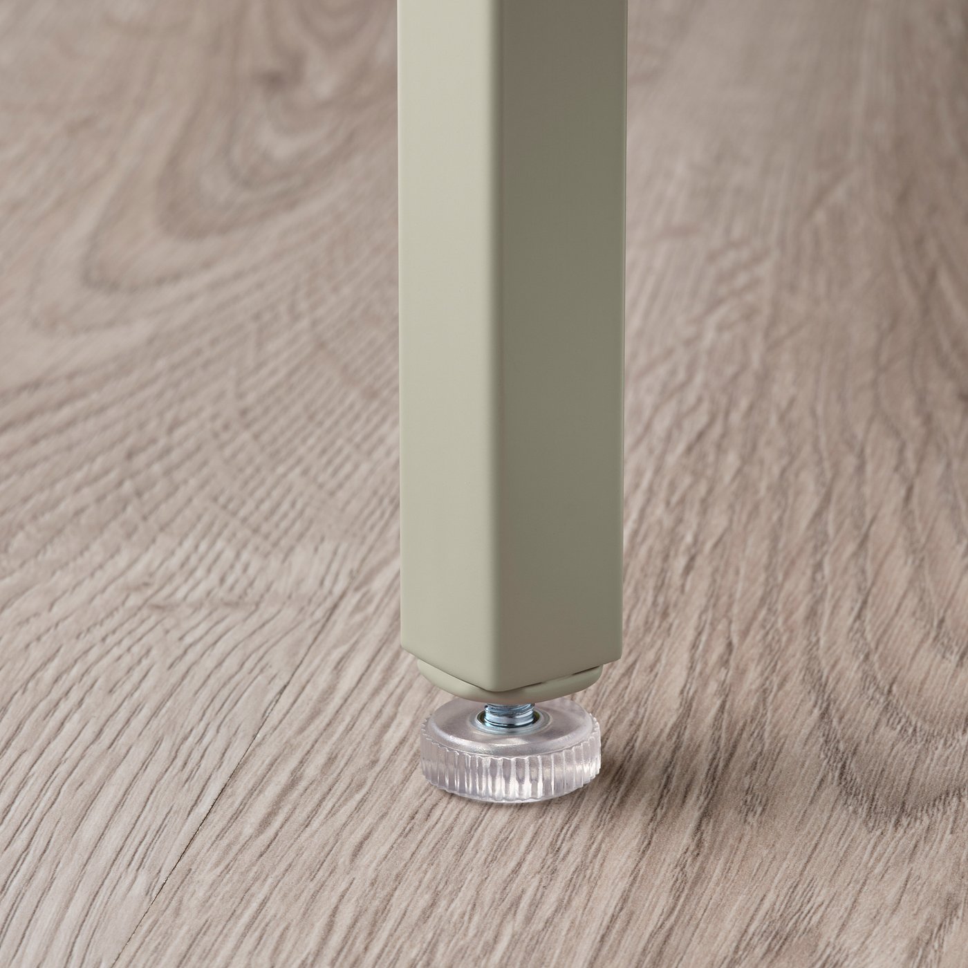 VITTSJÖ nest of tables, set of 2, light beige/glass, 90x50 cm