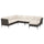 VITTSKÄR 5-seat modular corner sofa, outdoor plastic rattan dark grey/Frösön/Duvholmen beige, 288x88x169 cm