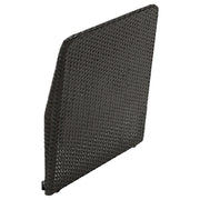 VITTSKÄR backrest for modular sofa, outdoor, plastic rattan outdoor/dark grey, 80x62x11 cm