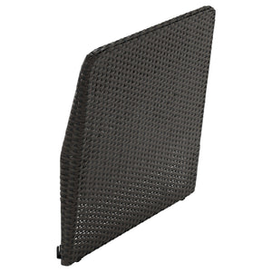 VITTSKÄR backrest for modular sofa, outdoor, plastic rattan outdoor/dark grey, 80x62x11 cm