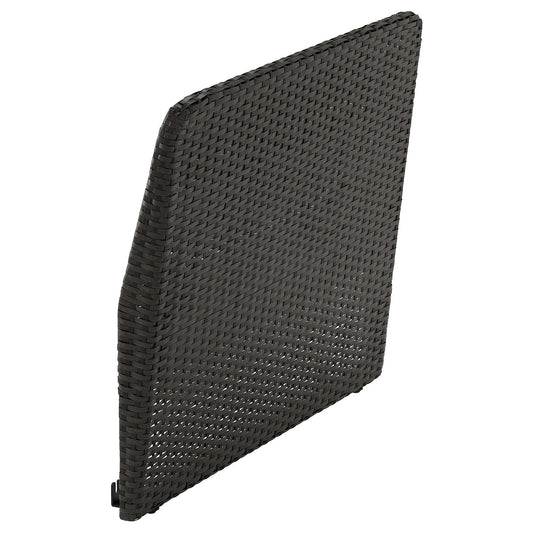 VITTSKÄR backrest for modular sofa, outdoor, plastic rattan outdoor/dark grey, 80x62x11 cm