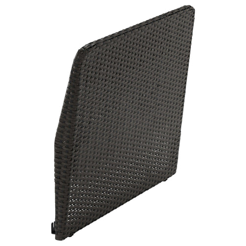 VITTSKÄR backrest for modular sofa, outdoor, plastic rattan outdoor/dark grey, 80x62x11 cm