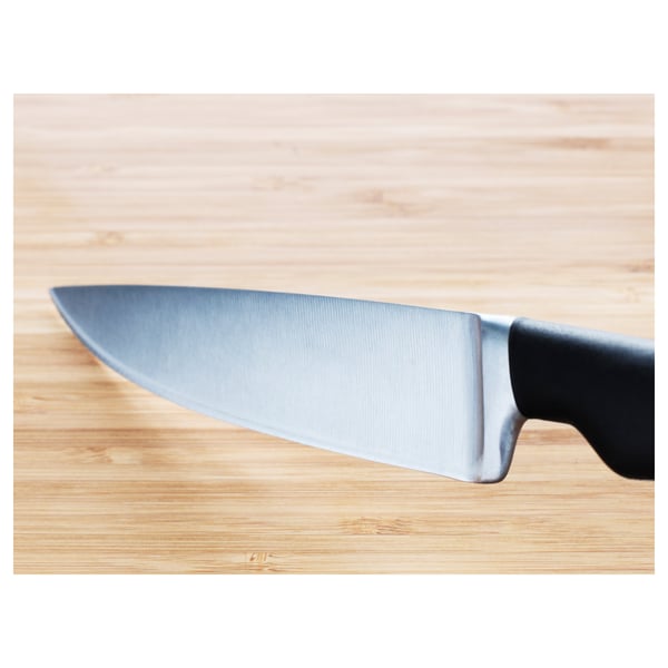 VÖRDA utility knife, black, 14 cm