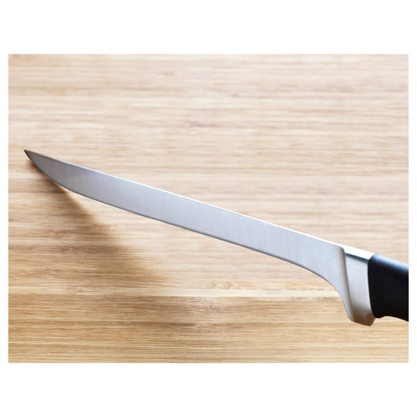 VÖRDA filleting knife, black, 17 cm