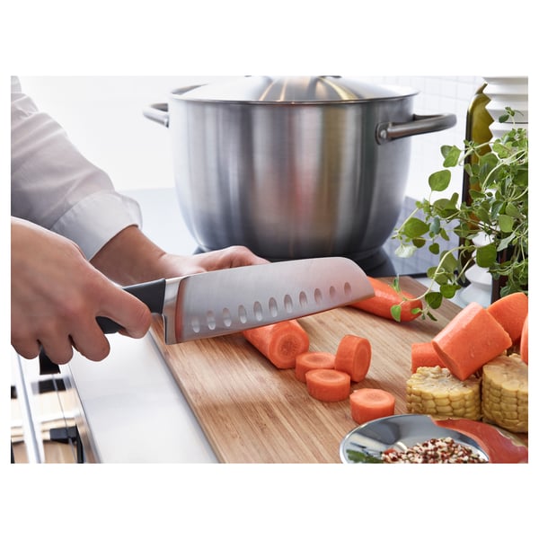 VÖRDA vegetable knife, black, 16 cm