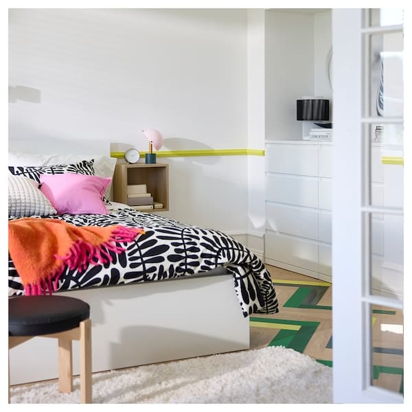 Ikea VOLLERSLEV - Rug, high pile, white, 160x230 cm