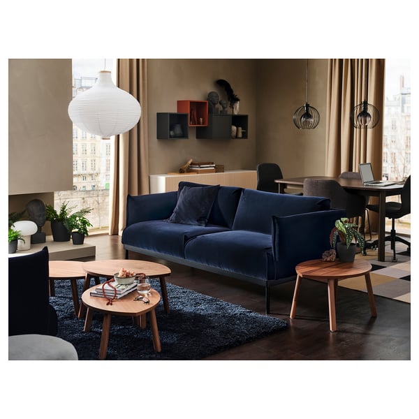 VOLLERSLEV - VOLLERSLEV Rug, high pile, dark blue, 160x230 cm