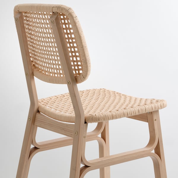 VOXLÖV chair, light bamboo, 43x85x53 cm