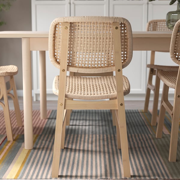 VOXLÖV chair, light bamboo, 43x85x53 cm