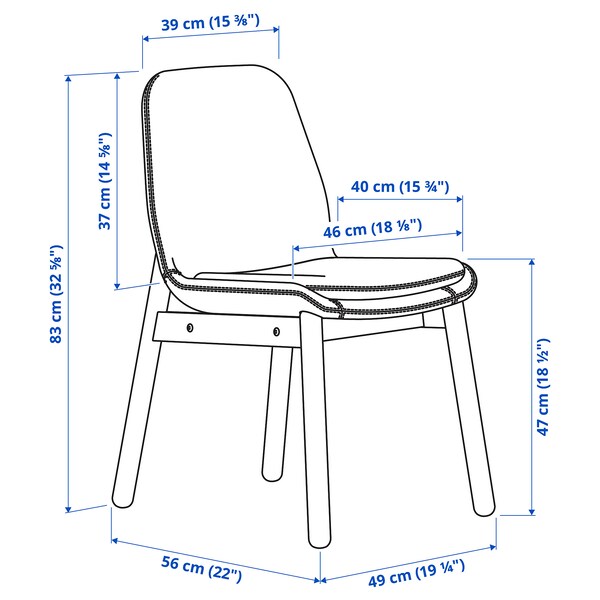 VOXLÖV / VEDBO - Table and 4 chairs, light bamboo / birch Gunnared smoke gray,180x90 cm