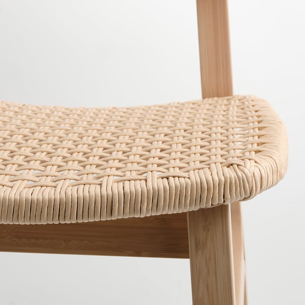 VOXLÖV / VOXLÖV - VOXLÖV / VOXLÖV Table and 4 chairs, bamboo/bamboo, 180x90 cm