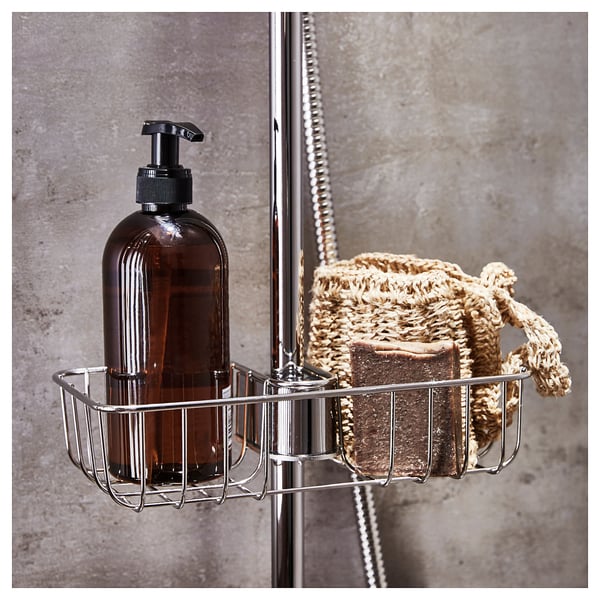 VOXNAN shower shelf, chrome-plated, 25x6 cm