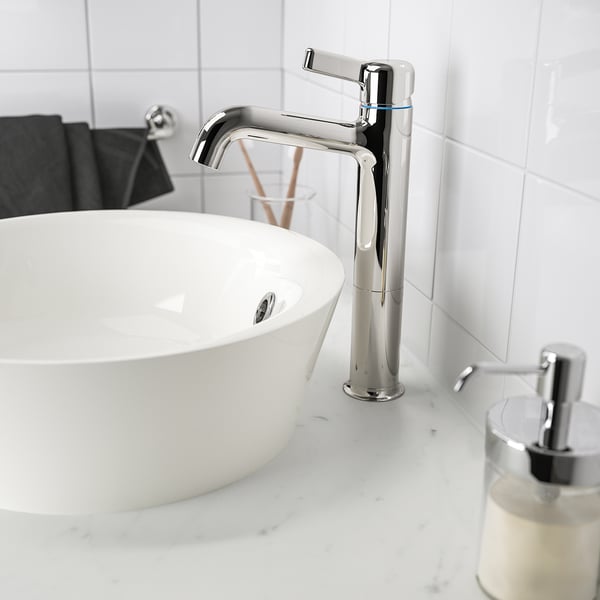 VOXNAN wash-basin mixer tap, tall, chrome-plated