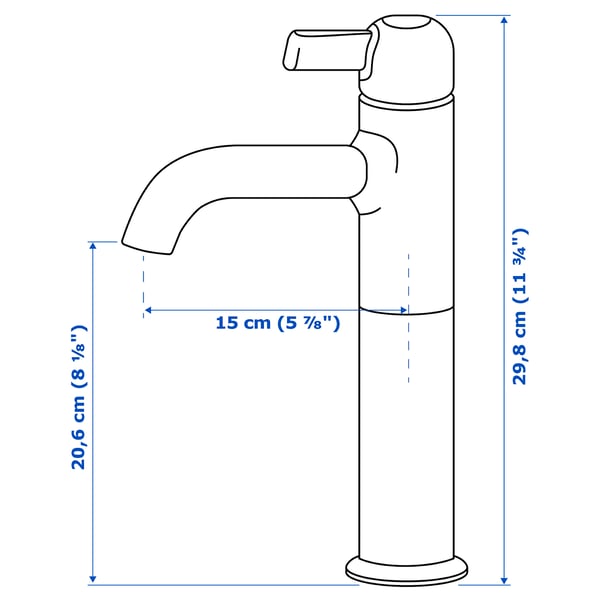 VOXNAN - Washbasin mixer, high, chrome