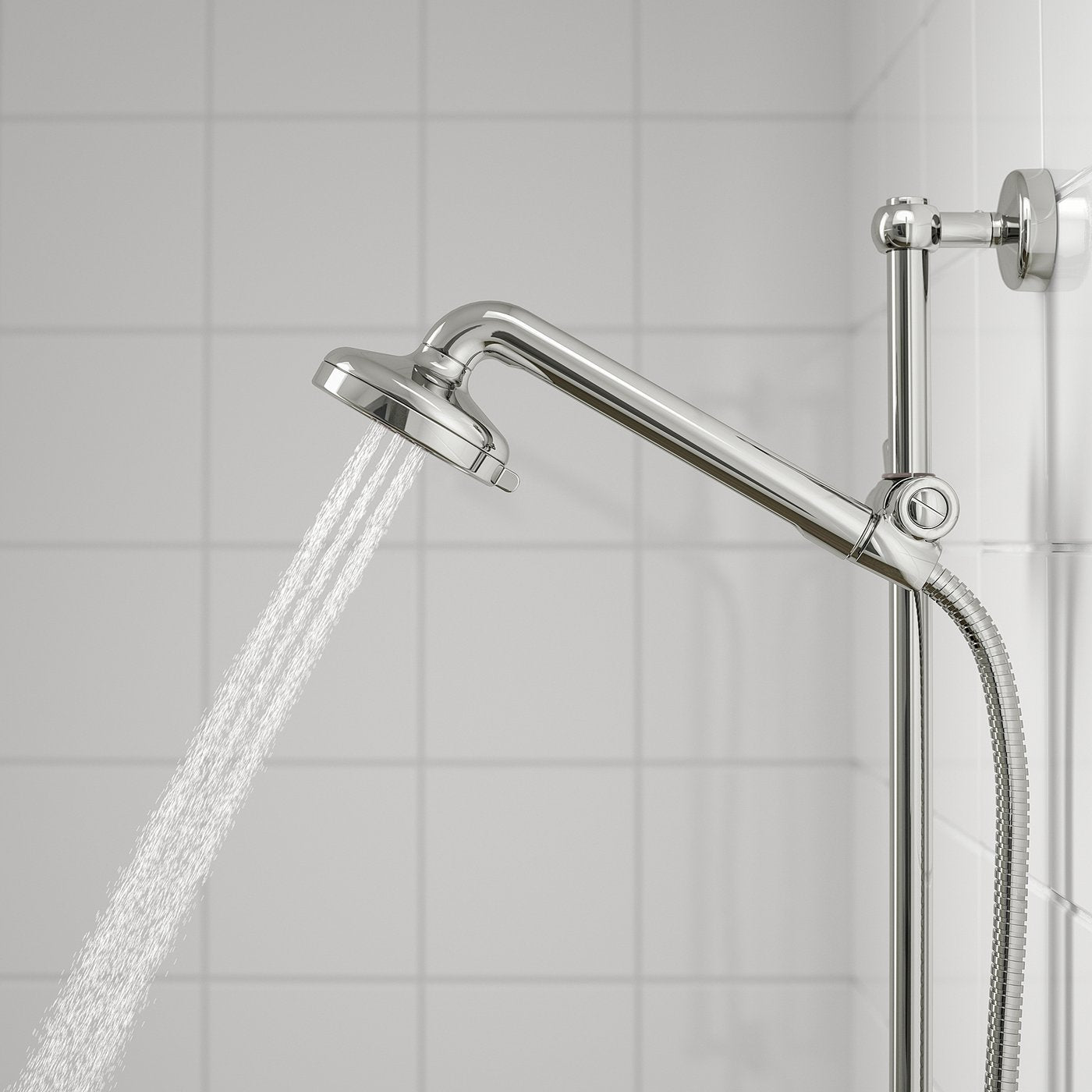 VOXNAN shower set with thermostatic mixer, chrome-plated, 290 mmx1160 mmx580 mm cm