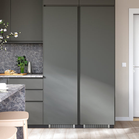 VOXTORP door, dark grey vertical handle, 60x200 cm