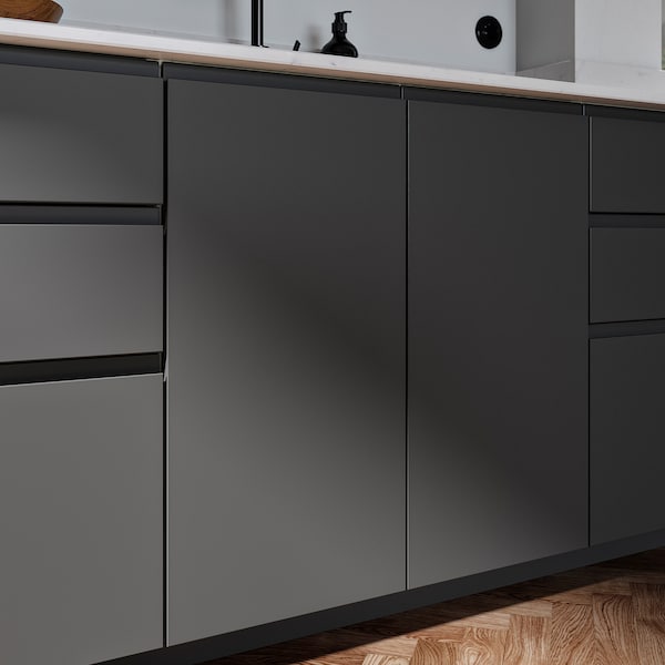 VOXTORP door, dark grey, 40x80 cm