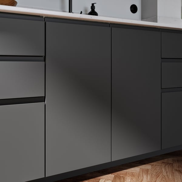 VOXTORP door, dark grey, 40x80 cm